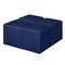 Regency Jean Square Vinyl Ottoman (Set of 4)- Naval Blue N6263NB4PK - alternate 1